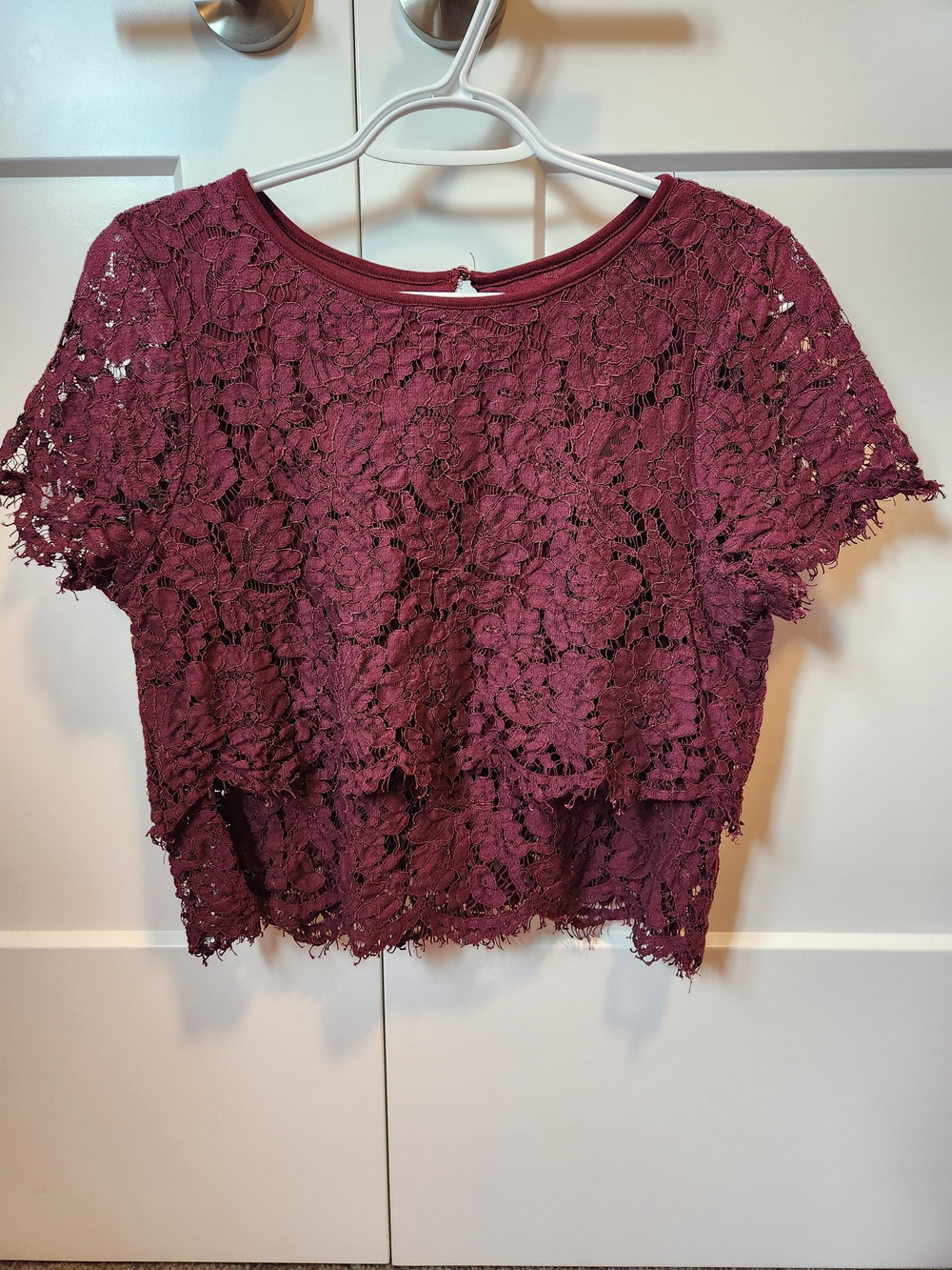 Lulus ‘Turn Back Time’ Burgundy Two Piece Set - Picture 4 of 10